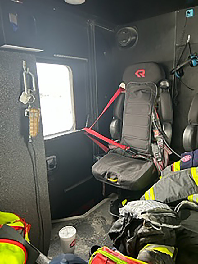 VEHICLE TROUBLE &mdash; Warrenton firefighters had to rig a seat belt to keep a door on their truck closed after a latch broke on Jan. 30. Firefighters say it&rsquo;s just a small example of the growing number of sometimes serious breakdowns happening to their vehicles.