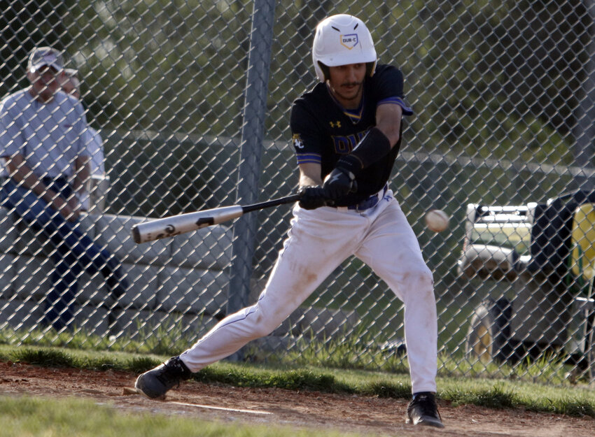 Wright City&rsquo;s Nick Moore prepares to swing at a pitch during a game against Elsberry this past season. Moore was named to the Class 4 all-state first team as an infielder