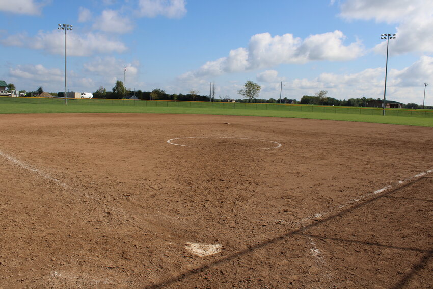 Softball field A at the Warrenton Athletic Complex is one of the four fields that will receive new artificial turft.