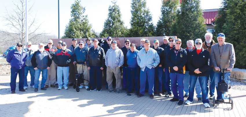Pictured above are area veterans who served during the Vietnam era and gathered at the Tribute to Veterans Memorial in Warrenton on Tuesday, March 19.