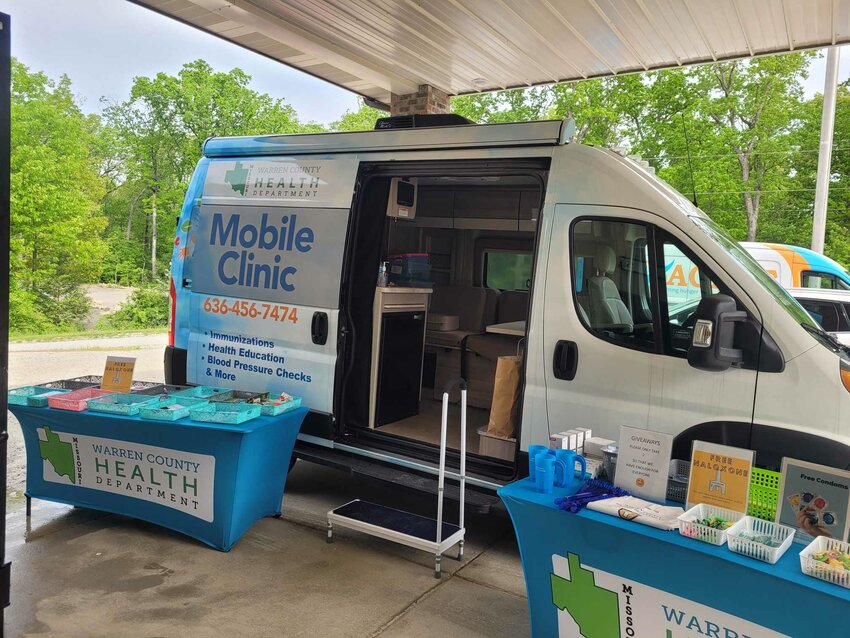 The Warren County Health Department's Mobile Health Clinic at the Agape Food Pantry.