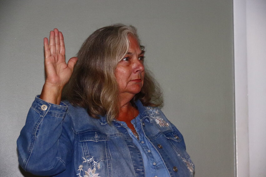 Cynthia Bowers was sworn in as Innsbrook's newest trustee after she was appointed by the current board members at their June 25 special meeting.