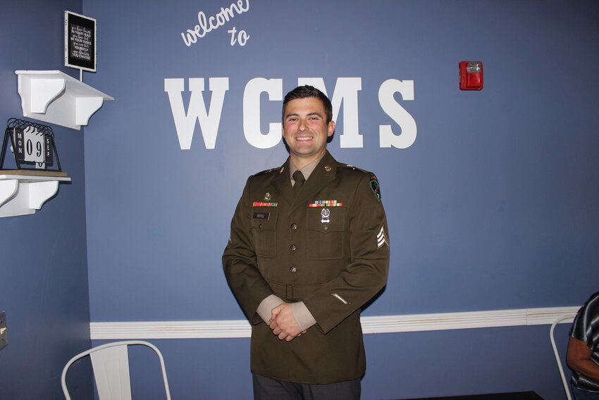 Ryan Heyel, assistant principal of Wright City Middle School and cross country coach, recently returned from his U.S. Army duties in Fort McCoy, Wisconsin.