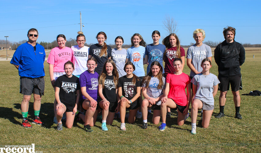The Liberty Christian girls soccer team are front row, from left, Zoey Goddard, Josie Schulte, Skylin Chowning, Elsie Kimmel, Adelyn Lyons, Laila Barron and Remington Hoffman. Back row, from left, Madison Scheer, Lauren Moss, Jubilee McGowan, Raelee Bruno, Allie Brazier, Bristol Barron, Emma Woodson, Team Manager Isiah Roach, Assistant Coach Matt Dildine. Not pictured, Trina Scheltens, Addie Scheltens and Assistant Coach Kim Meyer.