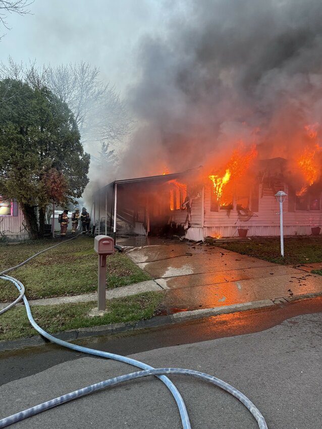 Firefighters from the Warrenton Fire Protection District responded to a fire in the Lakeview Estates community early this morning.