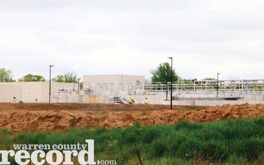 Construction is nearing completion at the Wright City wastewater treatment facility, which is being expanded in conjunction with the opening of the America’s Heartland Packing plant. Public Water Supply District No. 2 Executive Director said he expects the plant, located in southeast Wright City, to be complete by October.