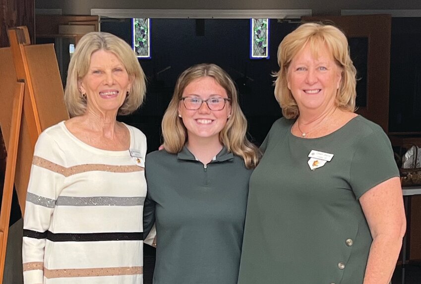 Pictured, from left: Nancy Shilharvey, Chapter MS president, Bailey Love and Cheri Joyce, Chapter MS star chair.