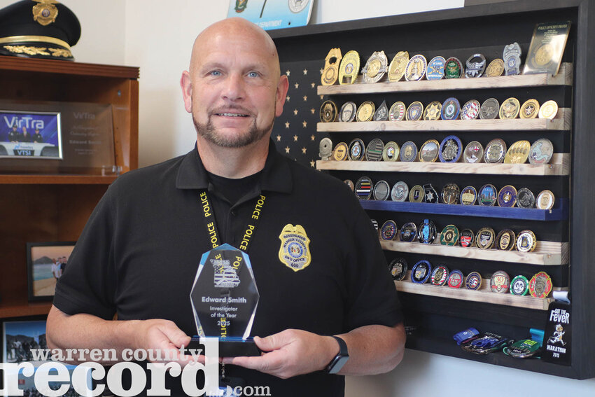 Ed Smith, of the Warren County Prosecuting Attorney's office, who was named as Investigator of the Year by the Missouri Investigator's Association on May 21.
