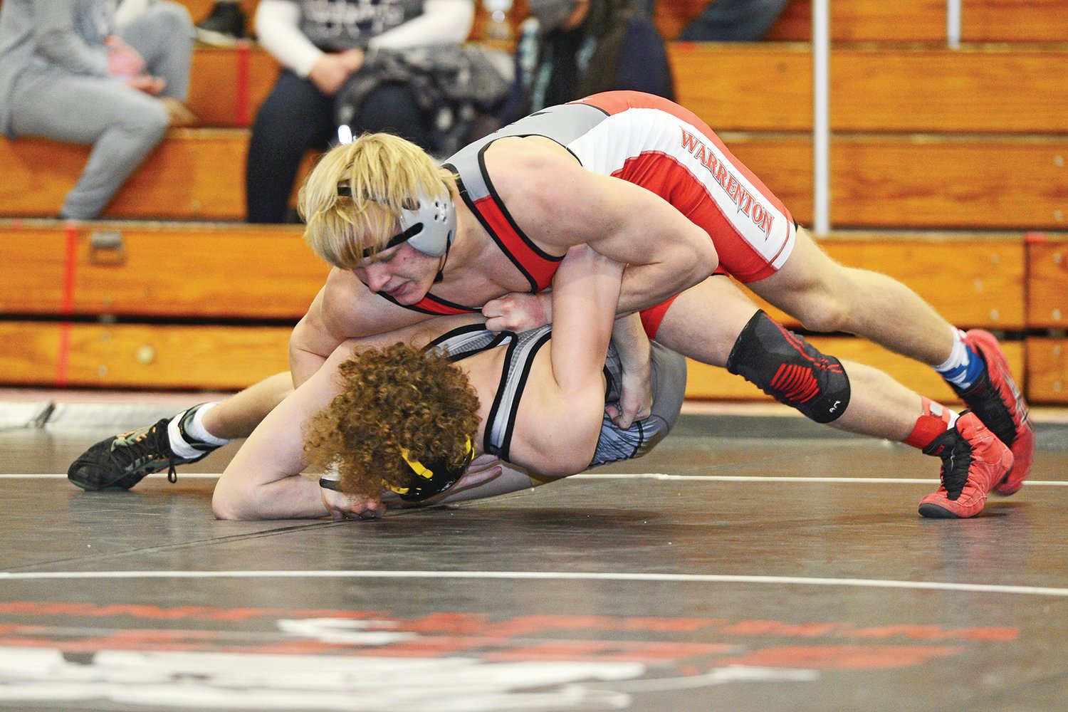 SECTIONAL BOUND — Warrenton’s Levi Penrod got a second place finish at the Class 3, District 4 Tournament, qualifying for sectionals along with six of his teammates.      Bill Barrett photo.