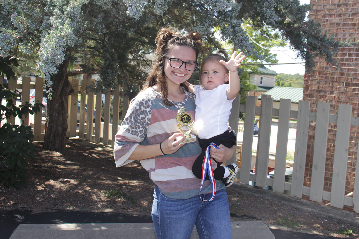 BABY CONTEST 19-24 MONTHS — First place: Aleigha Hafner, held by Abby Thomas.