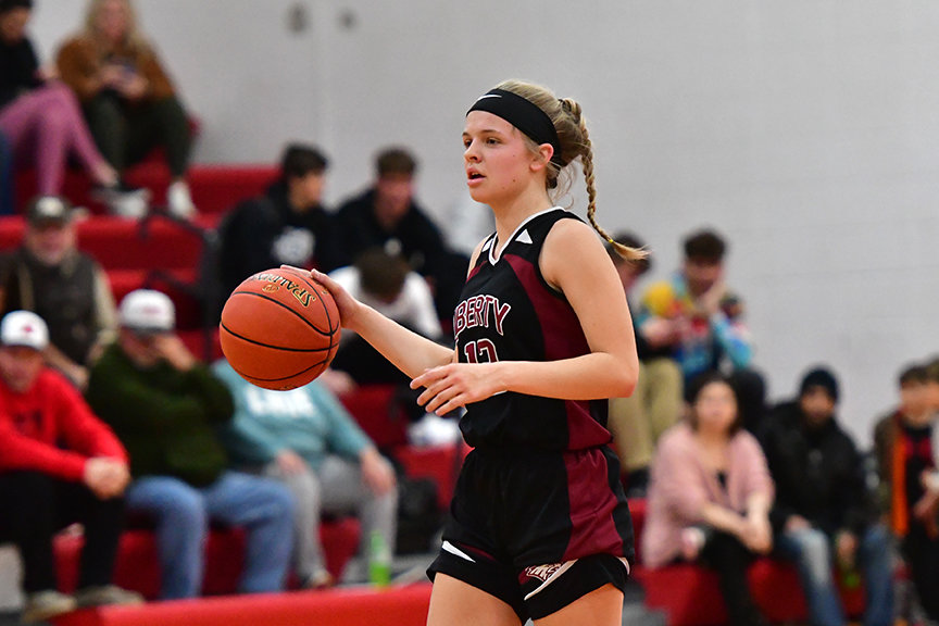 Liberty Christian Academy Girl's Basketball @ Elsberry.Ali Meyer #12