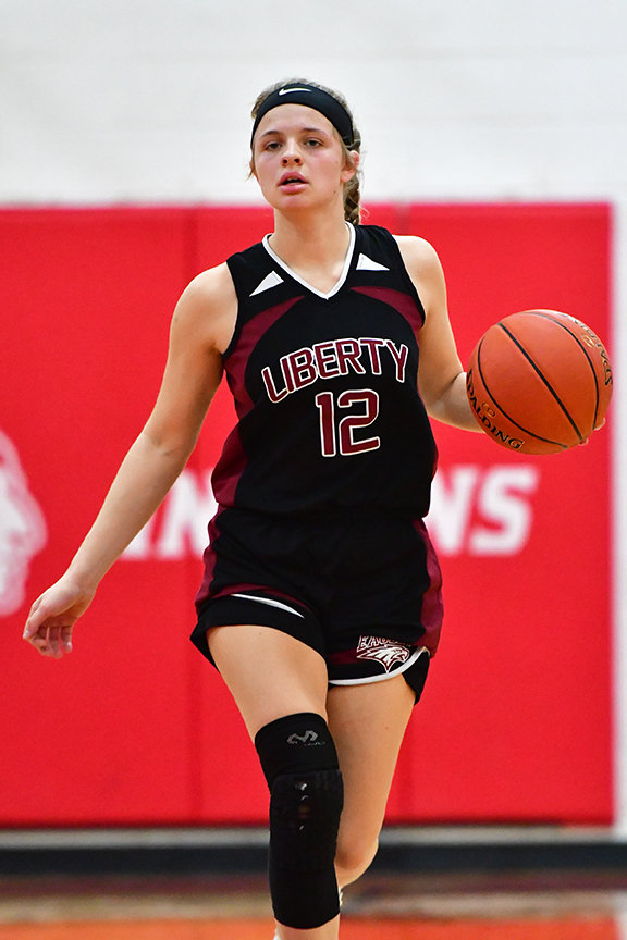 Liberty Christian Academy Girl's Basketball @ Elsberry.Ali Meyer #12