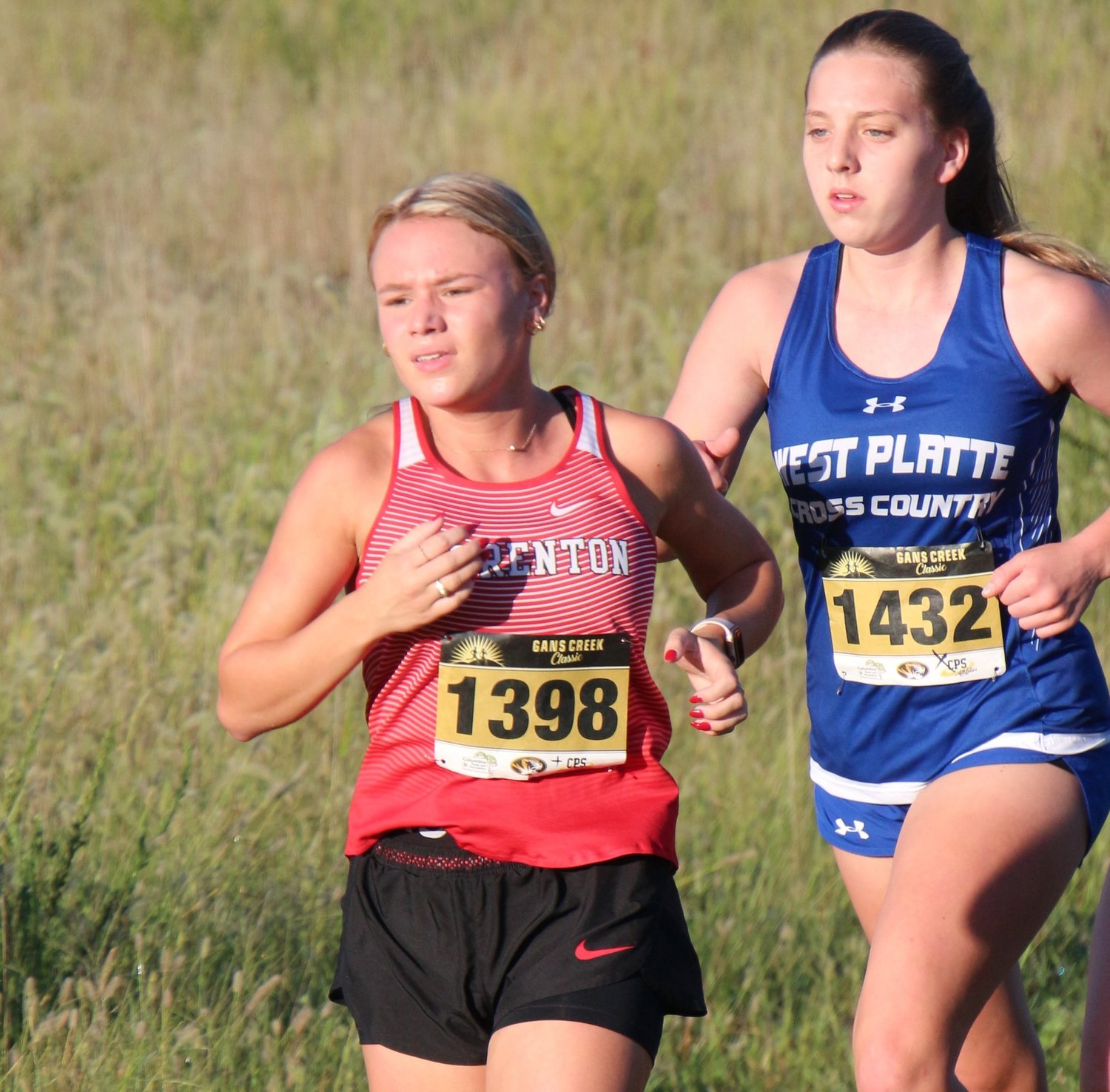 Madelyn Marschel (left) competes at the Gans Creek Classic last weekend.