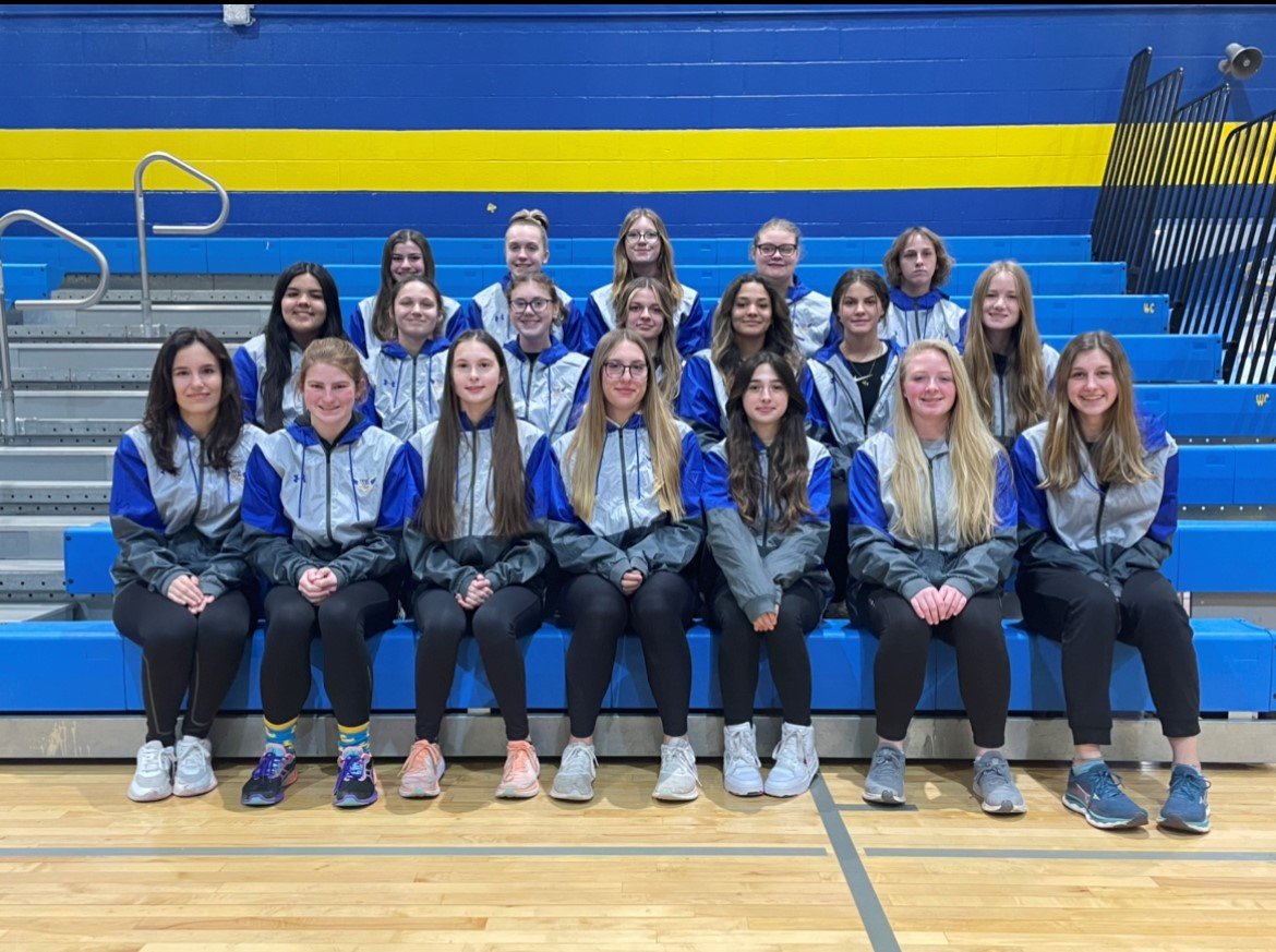 Members of the Wright City girls track team are, front row, from left: Rosa Pardal Monrava, Sadie Sehnert, Gretchen Stockmann, Emma Staats, Lindsay Pettus, Nicole Lotspeich, Sam Finch.
Middle row, from left: Miley Sosa, Lydia Clubb, Bailey Love, Lauryn Stephens, Jahnyia Palmer, Lizzie Riggs, Kaedyn Johnson.
Back row, from left: Sara Sehnert, Lauren Ritter, Jolee Lockhart, Ella Greenwell, Kali Jensen.
Not Pictured: Teagan Riley.