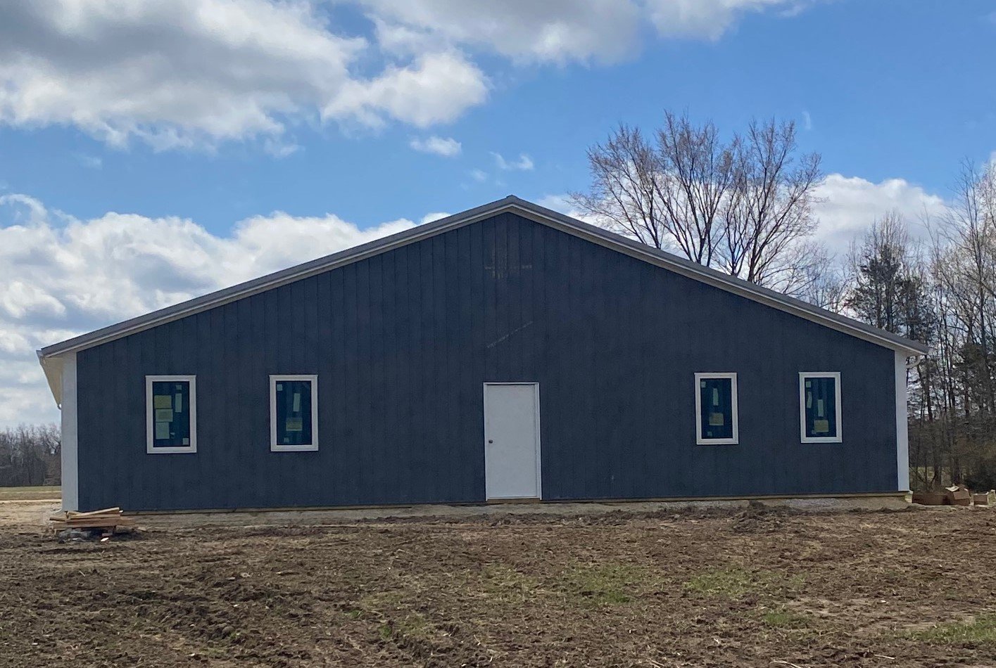 SHELTER PROGRESS — Construction is progressing at the future Wags & Whiskers animal shelter in Innsbrook. The concrete floor of the shelter is poured and the exterior structure is now complete, according to the nonprofit.