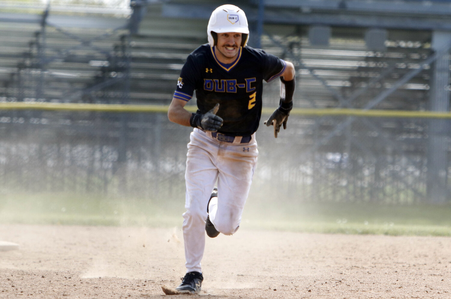 Wright City's Nick Moore runs to third base during Wright City's win over Montgomery County.
