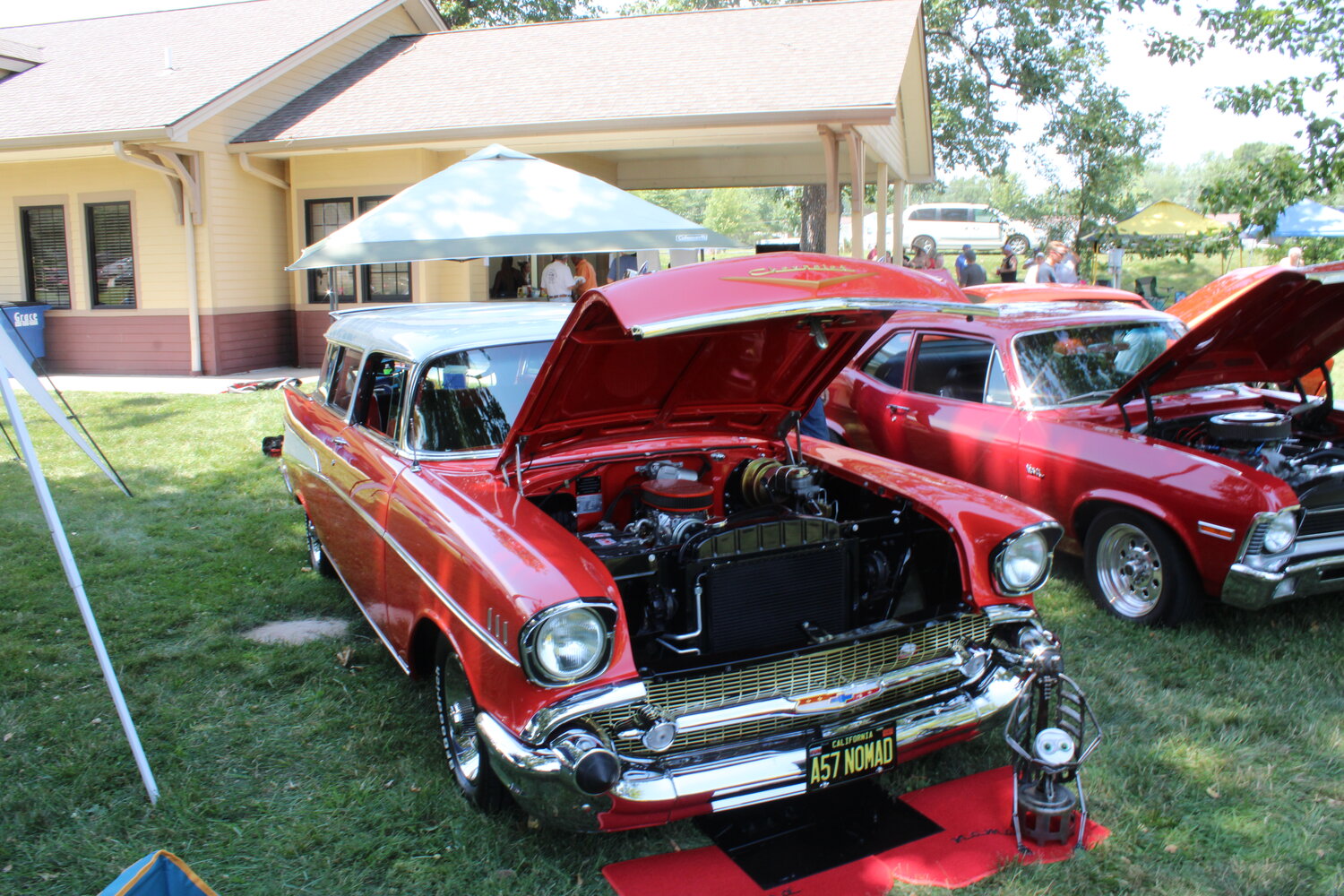 Ron Feldman's 1957 Chevy Nomad won best in show during the eighth annual Fat Heads Car Show.