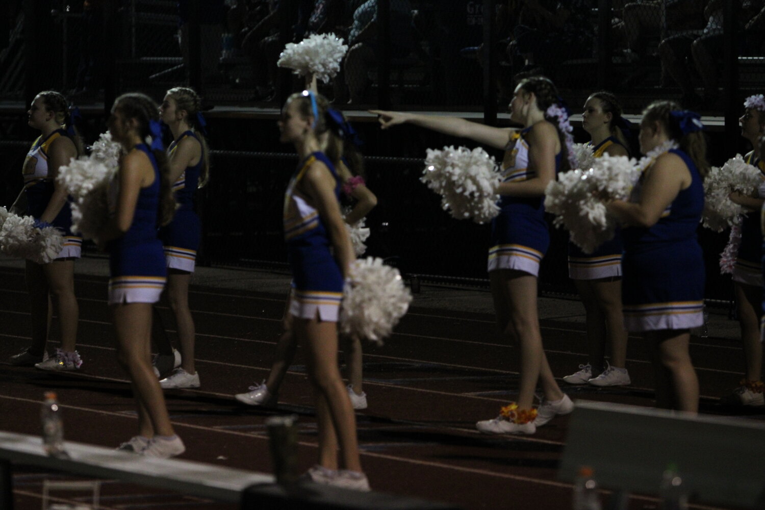 The Wildcat cheerleaders had plenty to cheer about during Wright City's season-opening rout.