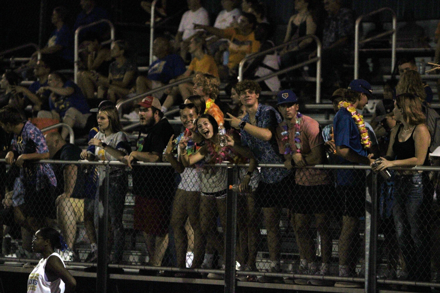 The Wright City student section had plenty to cheer for as the Wildcats routed Winfield.