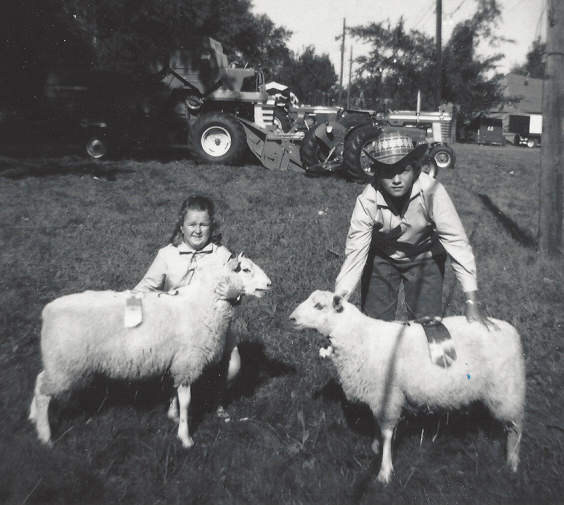 Ardell (Held) Mikus did her own share of showing at the Warren County Fair. She won grand champion market lamb at 13 years old  in 1967. Her sister, left, Nola, won reserve lamb. Fifty years later, her granddaughter, Kaitlyn Mikus, won grand champion market lamb.