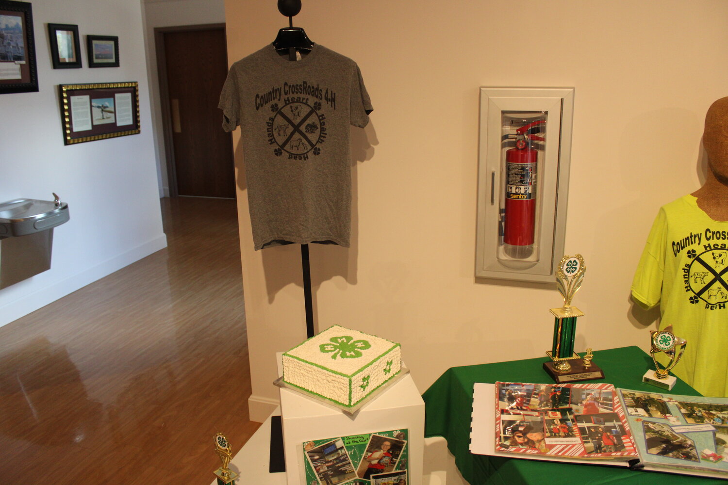 This cake is part of the 4-H display at the current exhibit at the Historical Society.