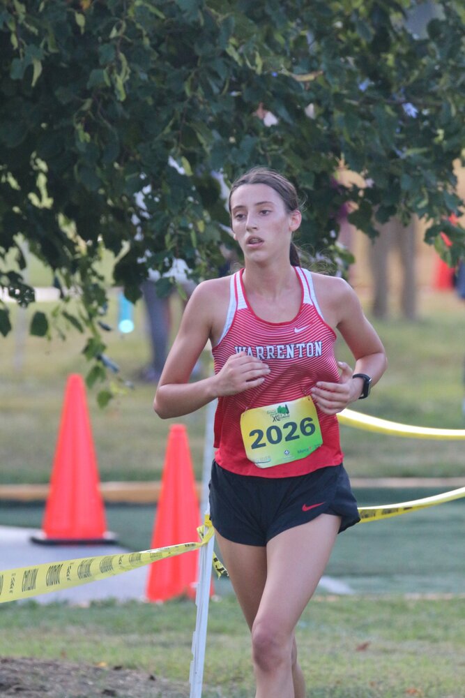 Alexis Ruff competes at the Forest Park Invite last weekend. Ruff registered a 26th place finish.
