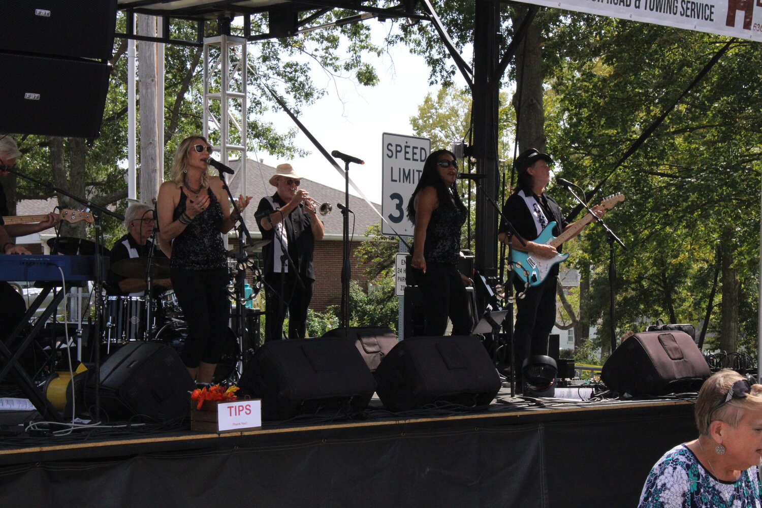 Butch Wax & The Hollywoods performs at the start of the Fall Festival.