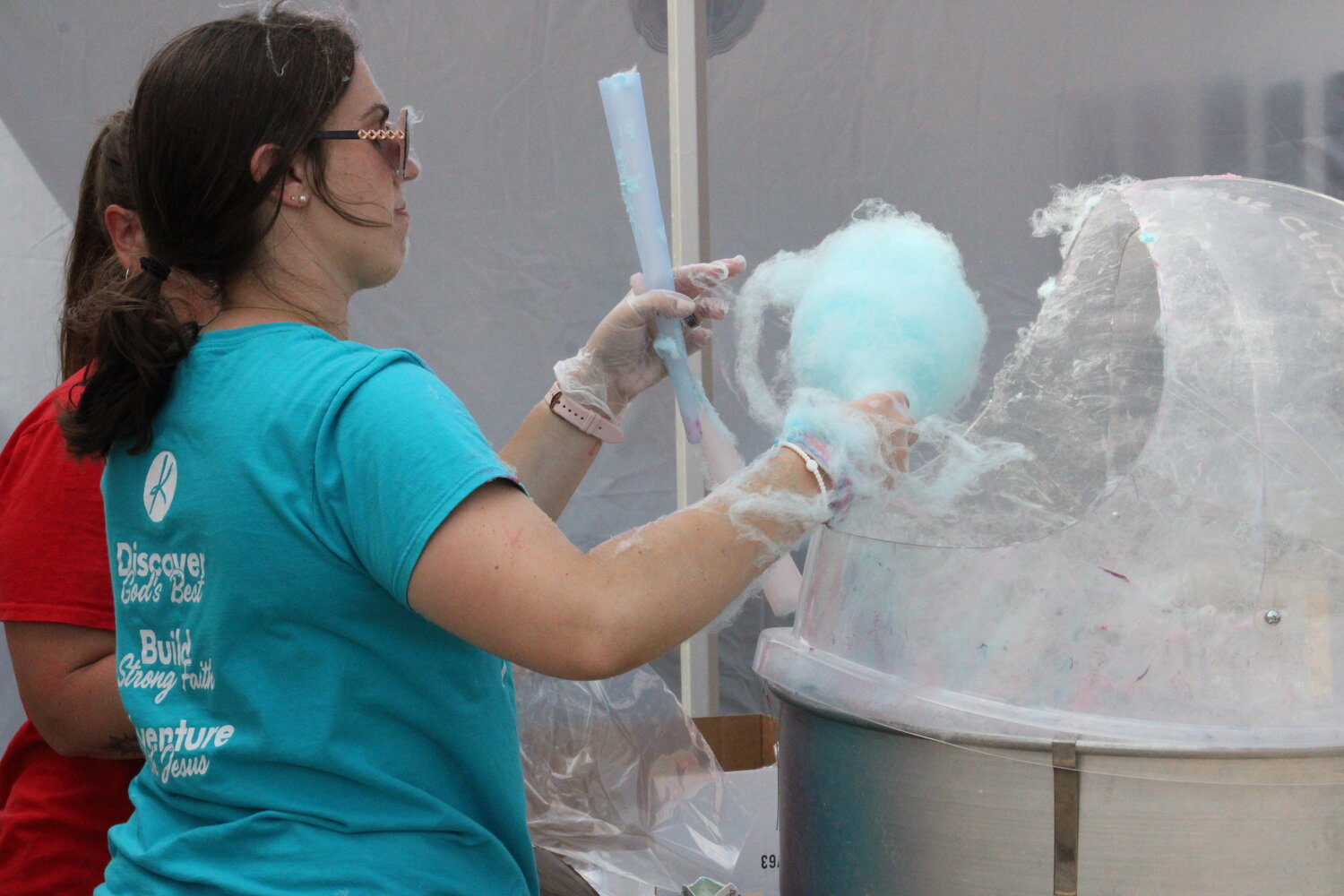 Cotton candy was a popular treat at the Fall Festival.