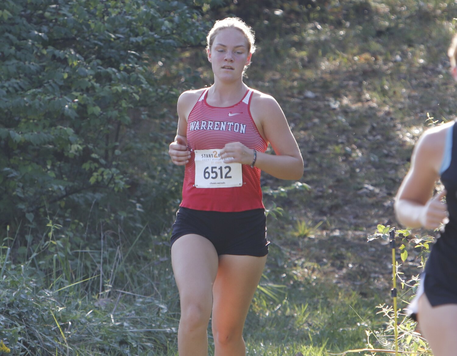 Briana Grooms competes at the Mike Spoede Invitational.