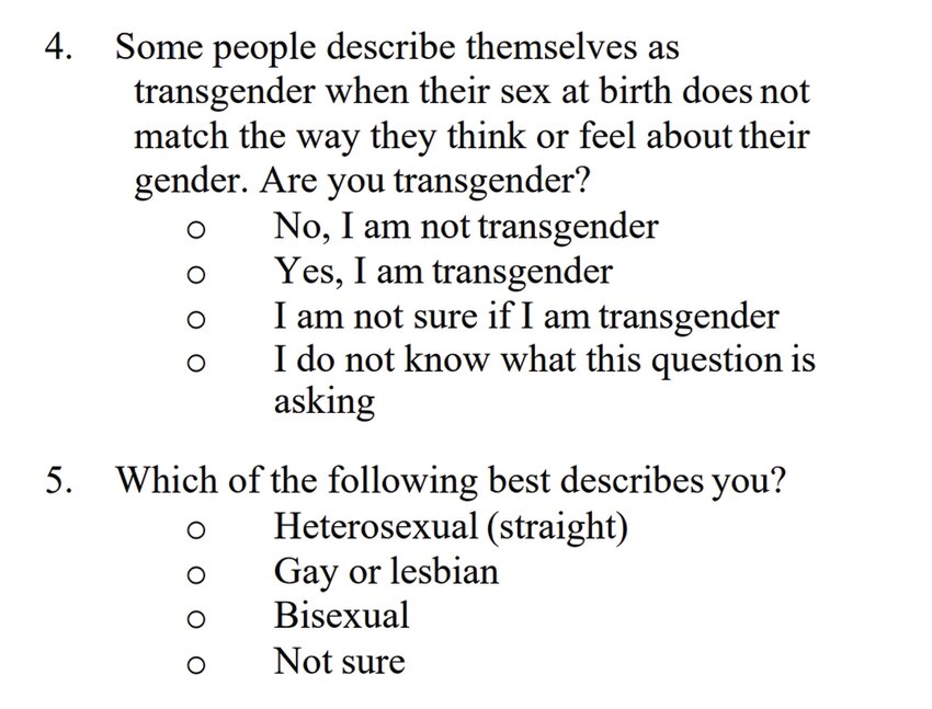 RISKY Q’S: The Johnston School Committee voted to remove these two questions regarding student sexuality from the 2024 Rhode Island Student Survey.