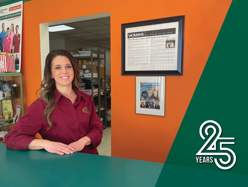 Meet Kimberly Sherman-Leon, the owner of Minuteman Press shops in both Johnston and Pawtucket.  This long-standing business is marking its 25th year in Johnston – come by on April 1st from noon to 2pm to join the celebration!