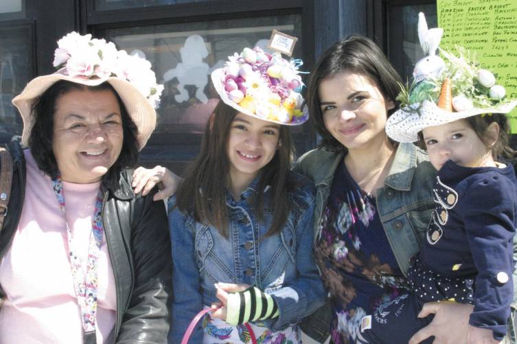 BEAUTIFUL BONNETS: Ward 6 Councilwoman Donna Travis was thrilled her daughter and granddaughters were the winners of the bonnet contest. &ldquo;I wasn&rsquo;t a judge,&rdquo; she said with a laugh. With Travis (left) are Gianna, 9, an Oakland Beach fourth grader, Tina, and Ava, 2.