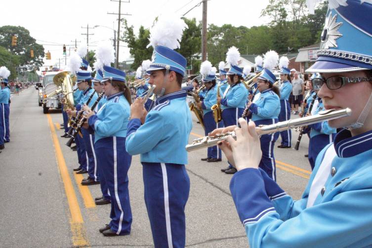 The Johnston High School Band performed Monday in Warwick's Memorial Day Parade. They were one of three high school bands, along with Warwick Veterans Memorial High School.