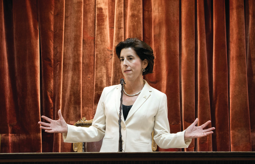 IT&rsquo;S ALL GOOD: Gov. Gina Raimondo highlighted the state economy in her State of the State address Tuesday.