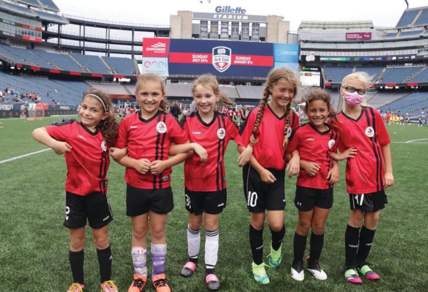 UNDEFEATED: The WFFSC 10-U team that went unbeaten in the Revolution tournament. (Submitted photos)