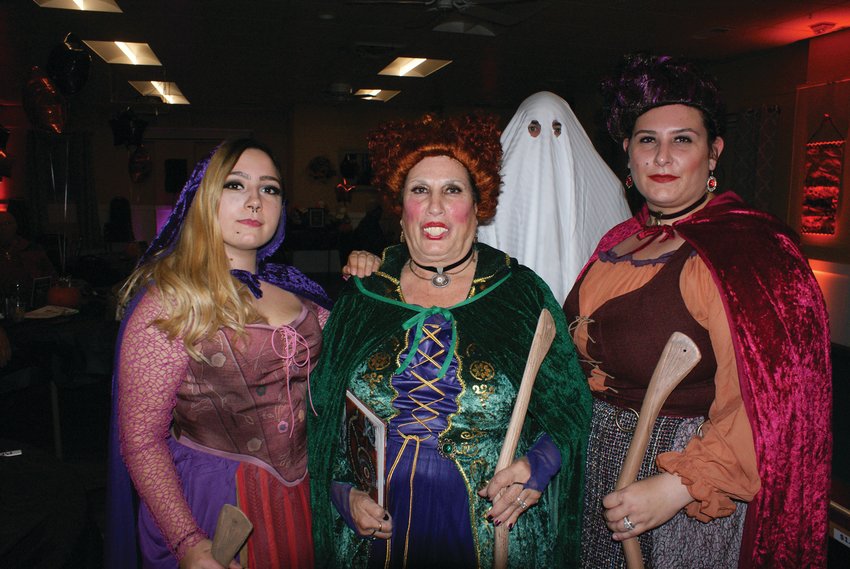 HOCUS POCUS: While &ldquo;Hocus Pocus 2&rdquo; is being filmed in Rhode Island, Sara DeAngelis, Debbie Hebert and Briana Tirocchi dressed up as the Sanderson Sisters from the movie.