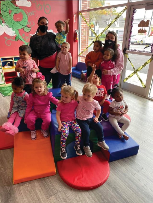 PINKED OUT: Scribbles Academy, at 678 Killingly St., in Johnston held a &ldquo;Pink Out&rdquo; day recently. The daycare encouraged students and staff to wear pink to help raise breast cancer awareness.