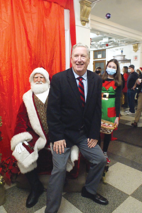 YOU ARE NEVER TOO OLD: Mayor Ken Hopkins revealed his secret wish list with Santa this  past Saturday night at the City Christmas Tree Lighting.