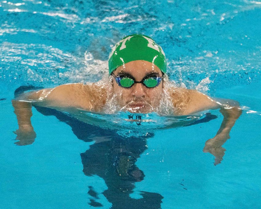SWIMMING ALONG: East&rsquo;s Kenny Dias last week.