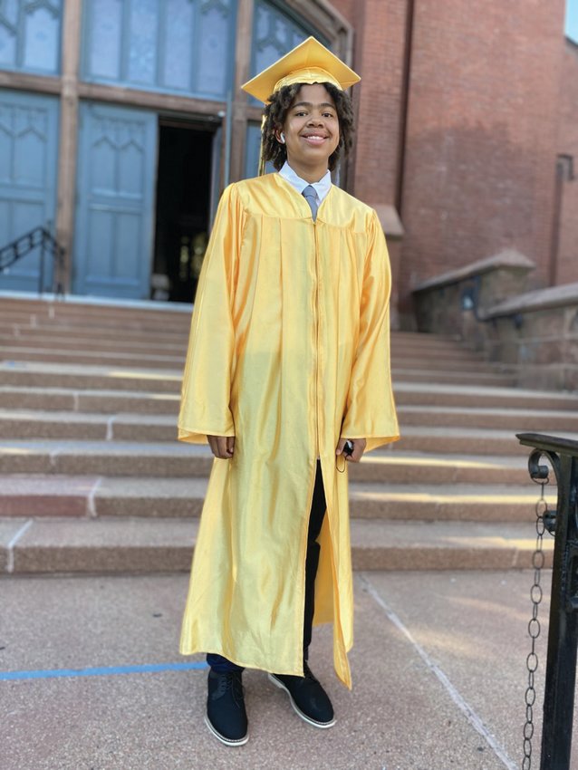 EDUCATION SUCCESS: Sandra Olivo Peterson&rsquo;s son, Darien, participated in school choice where he attended Bishop McVinney School in Providence.