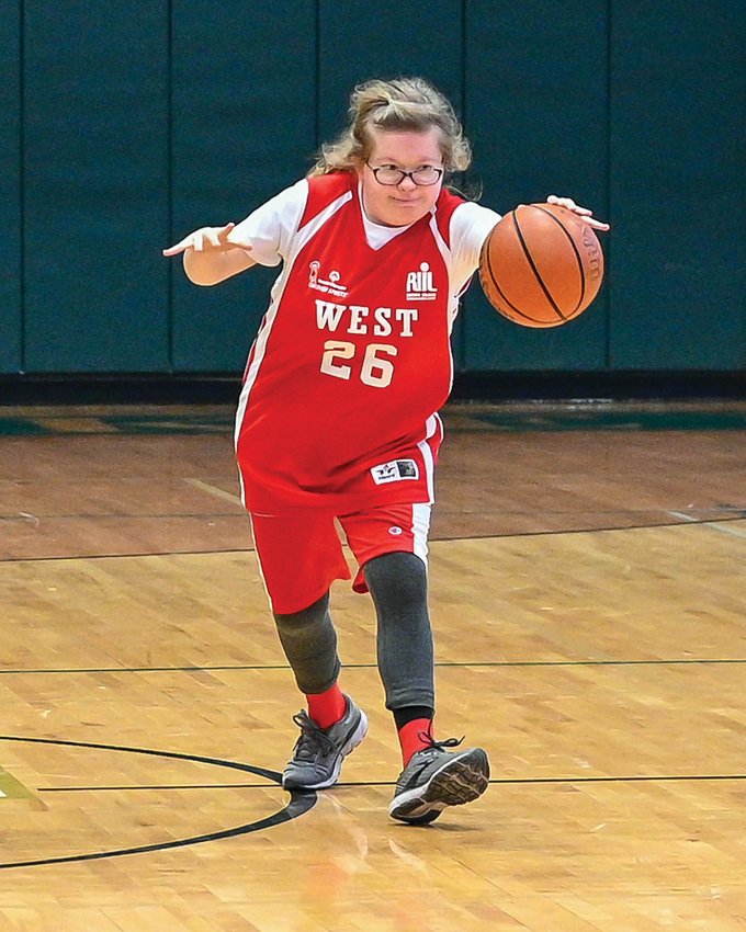 BACK AT IT: Cranston West&rsquo;s Avery Ream works the ball up the court against Bishop Hendricken last week.