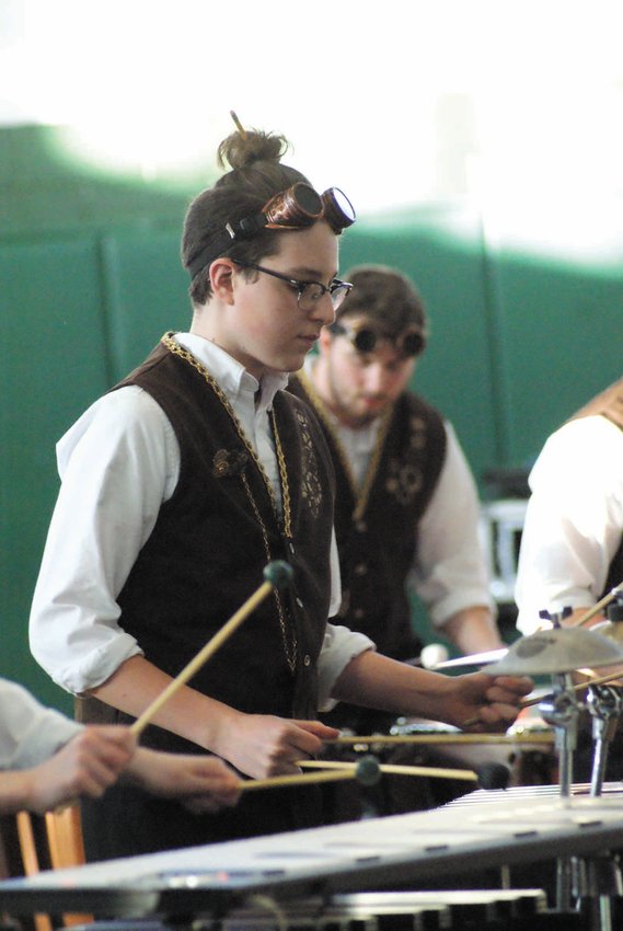 THE SOUND OF MUSIC: From Cranston High School West was Nathan Arsenault on the Marimba. He was part of the Cranston Combined Percussion Band.