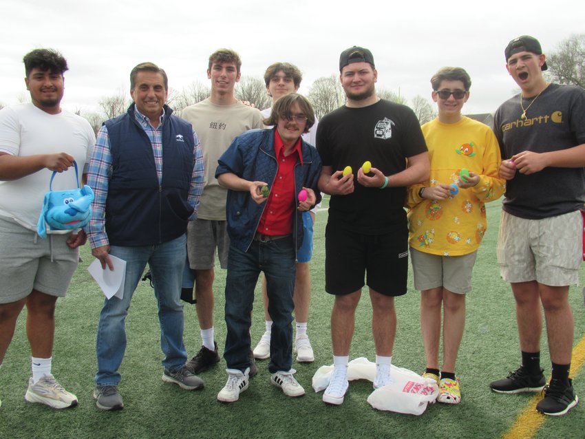 GREG&rsquo;S GANG: Among those JHS students that participated in last week&rsquo;s Easter Egg Hunt organized by Student Council Advisor Greg Russo are: Josh Ramos, Patrick Waldron, Cameron Mattson, Anthony Gawlick, Charlie Curci, Ryan Schino and Phil Costantino.
