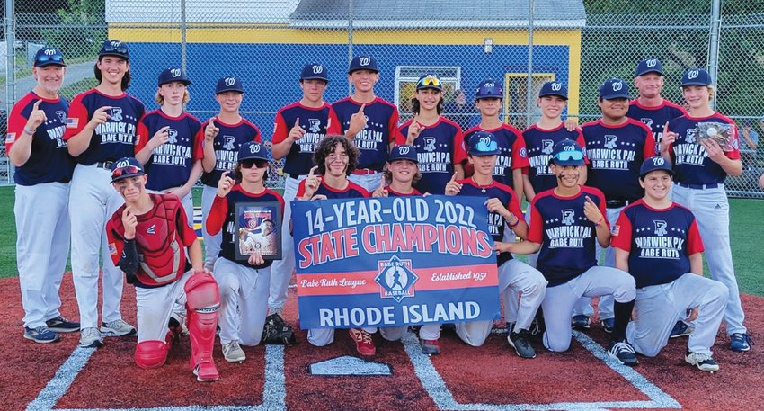 STATE CHAMPS: The PAL 14 year olds after winning the state title in North Providence. (Submitted photo)