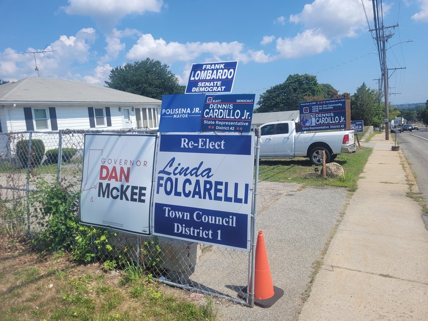 CAMPAIGN HQ? The incumbent state representative for District 42 (Cranston, Johnston), Rep. Ed Cardillo, alleges his nephew, Dennis Cardillo Jr., does not live at the address he provided on state election forms &mdash; 1757 Plainfield Pike. In fact, he alleges his nephew and opponent for the Democratic primary does not live within District 42. The home, which is also a commercial address, is occupied by the candidate&rsquo;s father. The yard is packed with election signs.