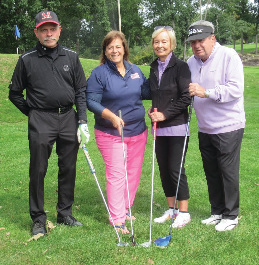 The foursome of Seve and Cheryl Jason and Suzette and Bob Trahan were among golfers who helped raise $9,700 for children battling cancer at Hasbro Hospital.