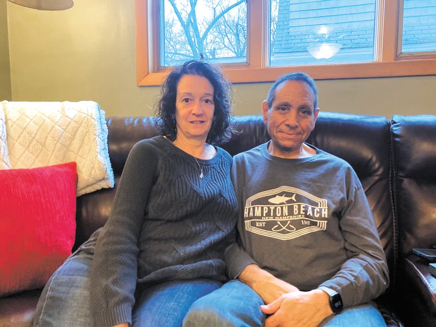 GIVING HIM HER KIDNEY: After finding out she was a match, Beverly Halpern gave her kidney to her husband, Eric; he was diagnosed with renal cancer and had his kidney removed over three years ago. He&rsquo;s spent the last three years and one month on dialysis before receiving the new kidney this past December. (Herald photo)