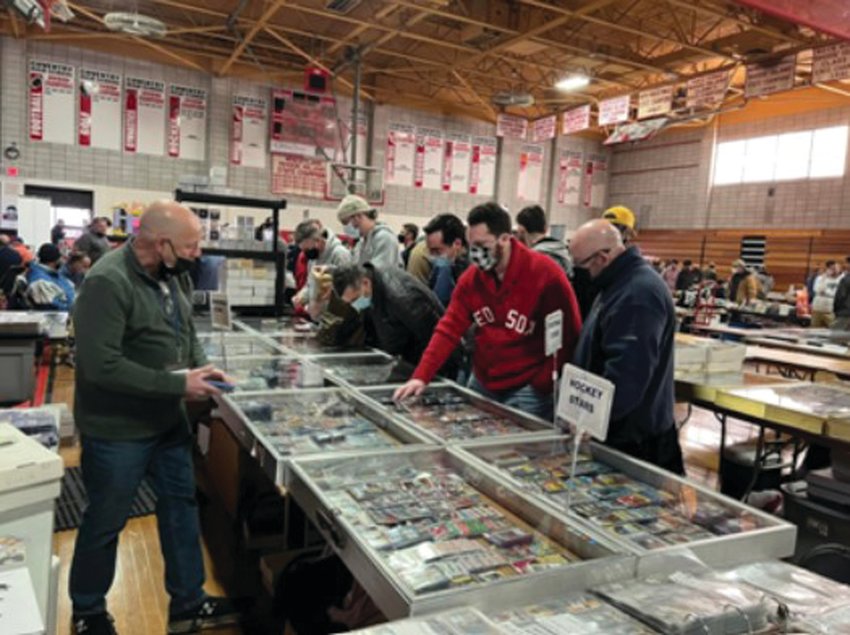 BACK AT IT: Rich Budnick from America&rsquo;s Pastime in Fair Lawn, NJ is a regular at the National and a regular at the Cranston Sports Card Show always drawing a crowd at his tables selling vintage, modern, graded, stars, &amp; commons. (Submitted photos)