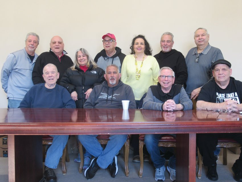 HELPING HANDS: These are the volunteers who helped make up 60 rescue kits containing 19 items each for people in need: The group includes Jerry Allore, Lou Massemini, John Riedman. Donald Oliver, Steve Aubee, Bob Picscione, Joe Morenzi, Maria Teotonia, Denise Farias, John D&rsquo;Errico, Frank DiMaio and Lou Spremulli.