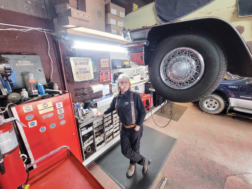 CLINIC CLOSES: Dave Carrara has been twisting wrenches in Johnston for more than 40 years. On May 12, he plans to close his Atwood Avenue shop, Carrara&rsquo;s Auto Clinic, forever. Here he stands underneath a &rsquo;62 Cadillac Coup deVille he&rsquo;s restoring for a client. Carrara plans to spend more time hunting, fishing and playing with his grandchildren.